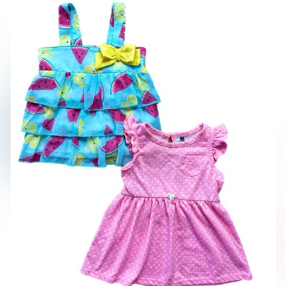 3-6 Month Girls Summer Dresses &  Shorts Bundle - Picture 4 of 5